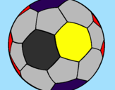 Disegno Pallone da calcio II pitturato su luca