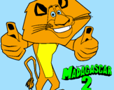 Disegno Madagascar 2 Alex pitturato su sara catellani