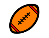 Disegno Pallone da calcio americano II pitturato su stefano
