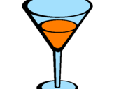 Disegno Cocktail pitturato su sarasara
