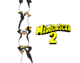 Disegno Madagascar 2 Pinguino pitturato su Giulietta