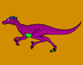 Disegno Velociraptor  pitturato su XS francesco DJ