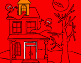 Disegno Casa del terrore pitturato su manuel