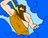 Disegno Zeus pitturato su gianmarco