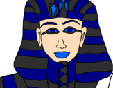 Disegno Tutankamon pitturato su emanuele