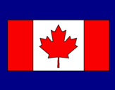 Disegno Canada pitturato su pippo