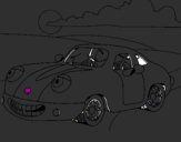Disegno Herbie  pitturato su alfonso