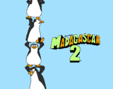 Disegno Madagascar 2 Pinguino pitturato su federica