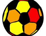 Disegno Pallone da calcio pitturato su EROI