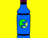 Disegno Bottiglia di una bibita fresca pitturato su giorgia