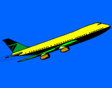 Disegno Aereo in volo  pitturato su cipo belotti