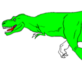 Disegno Tyrannosaurus Rex  pitturato su  agvsvc fmjio0kfmnv vnsha