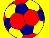 Disegno Pallone da calcio II pitturato su ANDREA