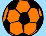 Disegno Pallone da calcio pitturato su elisa beschi