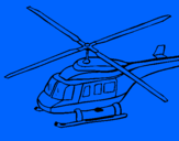 Disegno Elicottero   pitturato su michael