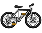 Disegno Bicicletta pitturato su checco