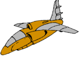 Disegno Nave in fase di atterraggio pitturato su MISSILE PIù FORTE