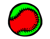 Disegno Palla da baseball  pitturato su massy