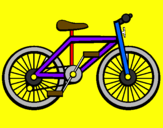 Disegno Bicicletta pitturato su arianna p.