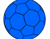 Disegno Pallone da calcio II pitturato su max
