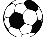 Disegno Pallone da calcio II pitturato su chiara