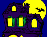 Disegno La Casa del mistero  pitturato su giada