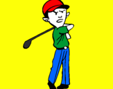Disegno Golf pitturato su luis beci
