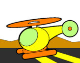 Disegno Piccolo elicottero pitturato su LORENZORERE