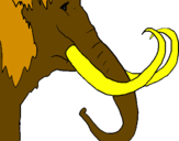 Disegno Mammuth  pitturato su maxi