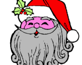 Disegno Faccione Babbo Natale  pitturato su GI6VJTT