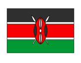 Disegno Kenya pitturato su ronni