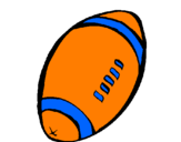 Disegno Pallone da calcio americano  pitturato su luis gabriel hernandez kl