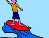 Disegno Surf pitturato su andrea