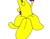Disegno Banana pitturato su thomas