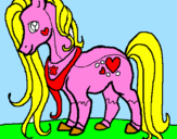 Disegno Pony pitturato su giulia gambino