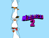 Disegno Madagascar 2 Pinguino pitturato su almonacid