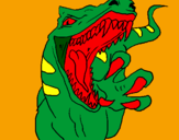 Disegno Velociraptor  II pitturato su Mr. cacca
