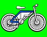 Disegno Bicicletta pitturato su MARCO 