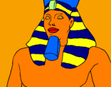 Disegno Ramses II pitturato su alessio b