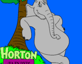 Disegno Horton pitturato su daniele