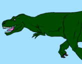 Disegno Tyrannosaurus Rex  pitturato su victoria