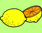Disegno limone  pitturato su Bella