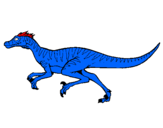 Disegno Velociraptor  pitturato su velojsirato