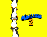 Disegno Madagascar 2 Pinguino pitturato su ELVIS 5