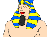 Disegno Ramses II pitturato su  giulia  cala