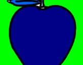 Disegno mela  pitturato su <Matty>_xD_