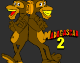 Disegno Madagascar 2 Manson & Phil 2 pitturato su GiOrGiA
