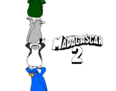 Disegno Madagascar 2 Pinguino pitturato su Michele