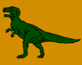 Disegno Tyrannosaurus Rex  pitturato su Michele