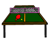Disegno Ping pong pitturato su ludo